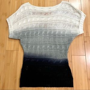 Ombré Macrame Knit Top Size Small